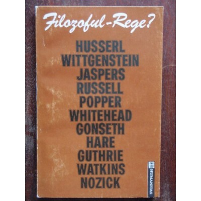 FILOZOFUL-REGE? FILOZOFIE, MORALA SI VIATA PUBLICA foto
