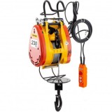 Palan electric cu cablu, 1300 W, Inaltime ridicare 30 m, Capacitate max 230 kg, viteza ridicare 16 m/min