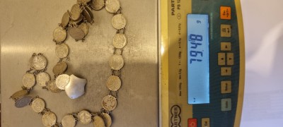 centura monede argint rusia 10 kopek LIVRARE DOAR BUCURESTI foto