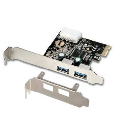 Placa PCI-Express 1.0 adaptor la 2 x USB 3.0, pci-e usb3, ACTIVE