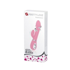 VIBRATOR PRETTY LOVE - TERNENCE (19.6cm) - Vibrator rabbit cu 12 functii de vibratie si 4 functii de rotatie foto