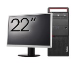 Pachet Calculator Second Hand LENOVO M800 Tower, Intel Core i5-6400 2.70 - 3.30GHz, 8GB DDR4, 256GB SSD, DVD-ROM + Monitor 22 Inch NewTechnology Media