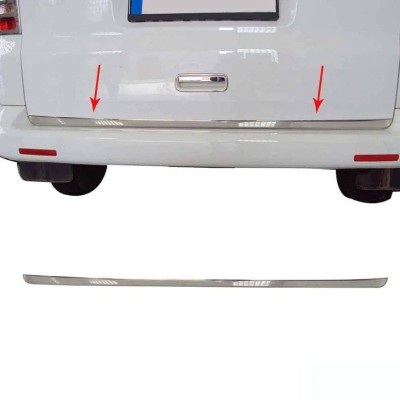 Ornament muchie inox haion portbagaj VW Transporter T5 Caravelle 2003-2015 foto