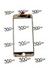 Geam OCA iPhone 8 Plus alb