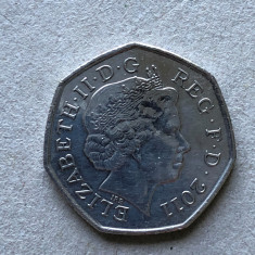 x245 Marea Britanie 50 pence 2011 foto