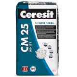 Adeziv Super Flexibil S1 Alb Pentru Piatra Naturala Si Marmura Ceresit Cm 25 White / 25Kg