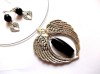 Set pandantiv si cercei cu onix 46652