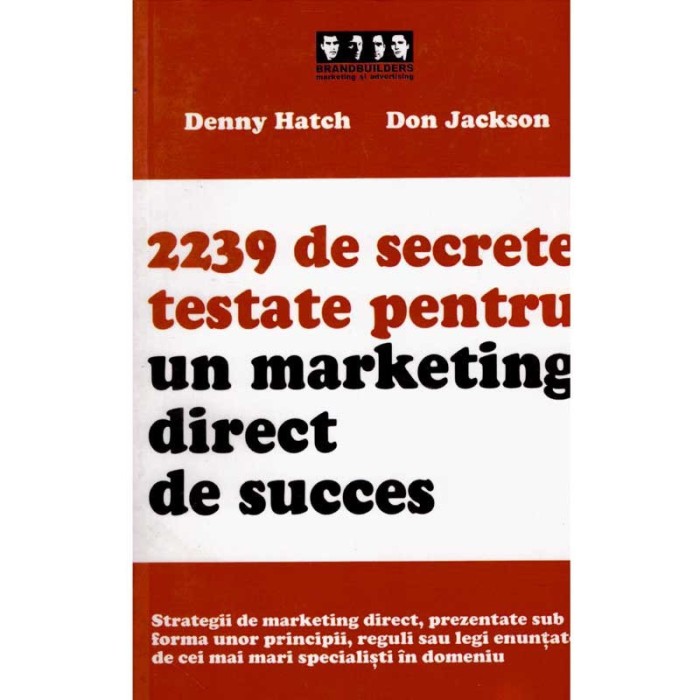 Denny Hatch, Don Jackson - 2239 de secrete testate pentru un