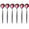 Set 6 lingurite din inox Berglande, Curcubeu/Negru