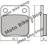 MBS Placute frana ATV 110, Cod Produs: MBS454