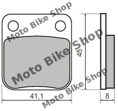 MBS Placute frana ATV 110, Cod Produs: MBS454 foto