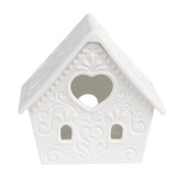 Cumpara ieftin Candela Casuta portelan alb 9x7x8 cm