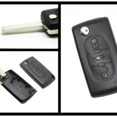 Carcasa Cheie Briceag Peugeot 407 3 Butoane AutoProtect KeyCars