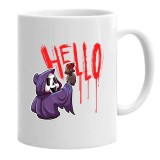 Cana alba personalizata movie scream hello, INOVATIX&reg;. 330 ml