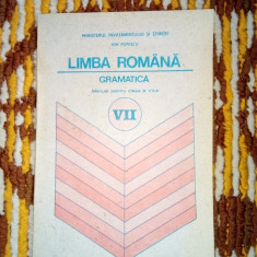 Ion Popescu Limba Romana Gramatica clasa 7- a