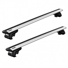 Bare transversale Thule Evo Raised Silver pentru Citroen C3 Xtr 2004-2010 foto