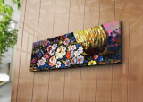 Cumpara ieftin Tablou decorativ pe panza Horizon, 237HRZ1276, 30 x 90 cm, Multicolor