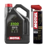 Ulei Motor Motul 5100 10W50, Semisintetic, 4L, Moto, Protectie Uzura, Lubrifiere Optima, Performanta Stabila, Ambalaj Economic