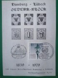Bloc filatelic comemorativ Hamburg&ndash;L&uuml;beck 1859&ndash;1979, ediție Kiel 1981 &ndash;A45