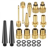Set 24 piese, diuze, adaptoare si ace pentru pompa sau compresor, avx-ag414c