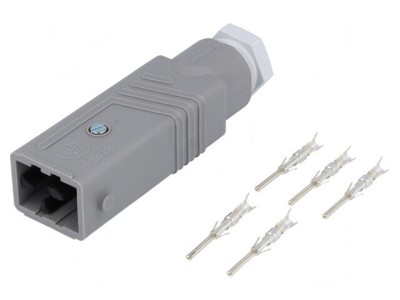 Conector Dreptunghiular ST 5 PIN Argintat IP54 10A foto