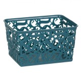 Suport Organizator, Plastic, Model Litere, Culoare Petrol, Dimensiuni 14.3x11.3x8.2cm, Oem
