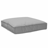 Pernă de șezut pentru palet, gri, 80x80x12 cm, din material Oxford