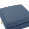 Taburet, albastru, material textil - 3