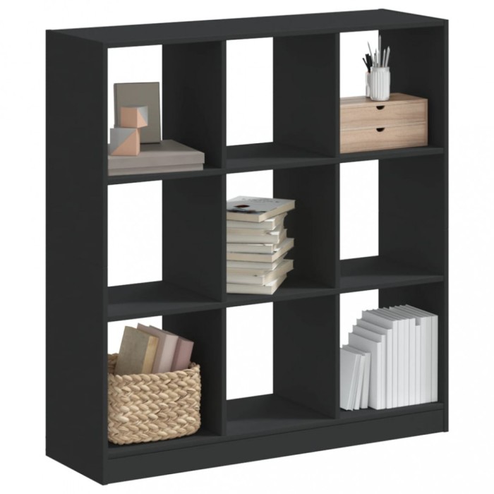 vidaXL Bibliotecă, negru, 102x32x108 cm, lemn prelucrat 3307838