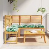 Cumpara ieftin Perne pallet pentru șezut, set de 6, model de frunze, 40 x 40 x 8 cm, din fabrică Oxford.
