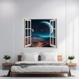 Folie imprimata color pentru decor perete locuinta, dimensiune 125 x 110cm, model: VIEW TO HAVEN 32, AVEX