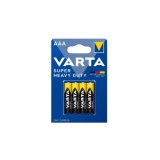 Set 4 baterii Varta AAA R3 Zinc-Carbon Super Heavy Duty Cod: 676187 Automotive TrustedCars