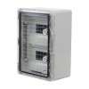 Cutie modulara IP65 din ABS gri, usa transparenta, 2 x 9 module, 250x350x150 mm PP3112