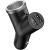 INCARCATOR auto Baseus Y type, Quick Charge 40W, 2 x USB Output 4.5V/5A + 1 x bricheta auto, pt. bricheta auto, negru &quot;CCALL-YX01&quot; (timbru verde 0.18