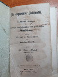 Aritmetica aplicata din anul 1855 - in limba germana - viena
