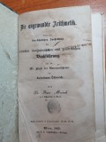 Carte Veche Aritmetica Aplicata 1855 Germana Viena - Stare Buna - Bibliofilie