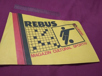 REBUS A.S. INFRATIREA MADAZIN CULTURAL SPORTIV MAI 1983 FORMAT MARE NECOMPLETAT foto