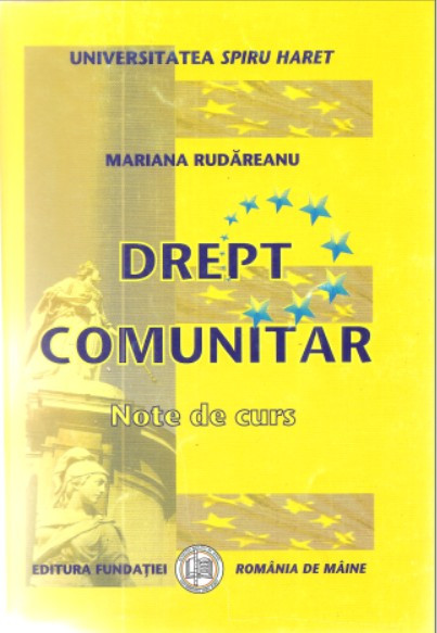 Drept Drept comunitar Note de curs Mariana Rudareanu