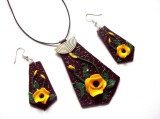set fimo cu flori galbene 40705