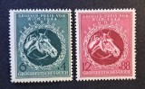 Germania (Grossdeutsches Reich 1944)Seria Completă "Grosser Preis von Wien 1944 / Freudenau" (6+4Pf Verde &amp; 12+88Pf Roșu, MINT / Neștampilate) CLK1