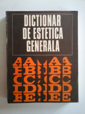 DICTIONAR DE ESTETICA GENERALA foto