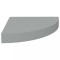 Raft de colt suspendat, gri, 25x25x3,8 cm, MDF