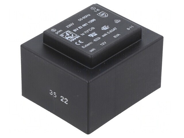 Transformator &Icirc;ncapsulat 8VA 230VAC 12V PCB
