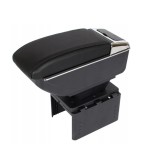 Cumpara ieftin Cotieră auto universală neagră, piele ecologica (Cotieră auto universală)