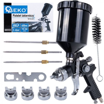 Pisto de vopsit HVLP cu 4 duze, Geko G03123 foto