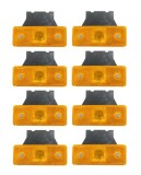 8 x 4 LED Indicator luminos lateral remorca Camion Reflector galben 12 v