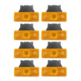 8 x 4 LED Indicator luminos lateral remorca Camion Reflector galben 12 v