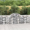 vidaXL Coșuri gabion arcuite 6 buc, 200x50x80/100 cm, fier galvanizat