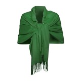 Esarfa tip sal din casmir, verde