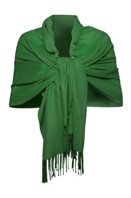 Esarfa tip sal din casmir, verde foto